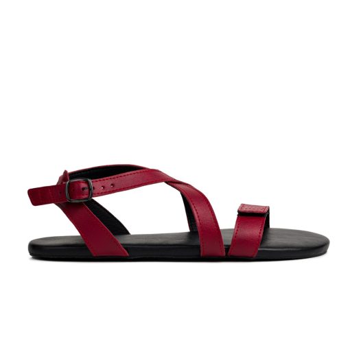 AHINSA SHOES BALLERINA BURGUNDY