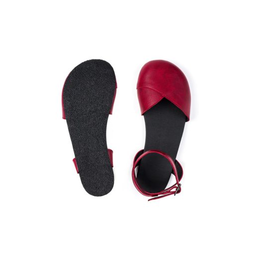 AHINSA SHOES BALLERINA BURGUNDY