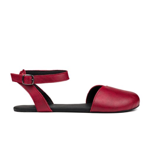 AHINSA SHOES BALLERINA BURGUNDY