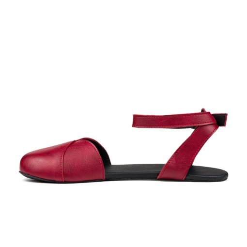 AHINSA SHOES BALLERINA BURGUNDY