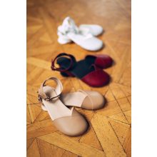 AHINSA SHOES BALLERINA BURGUNDY