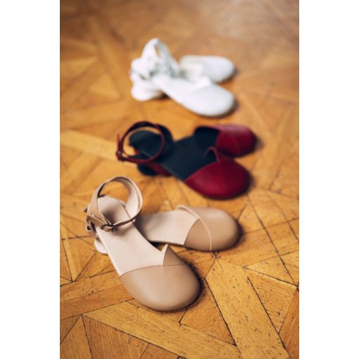 AHINSA SHOES BALLERINA BURGUNDY