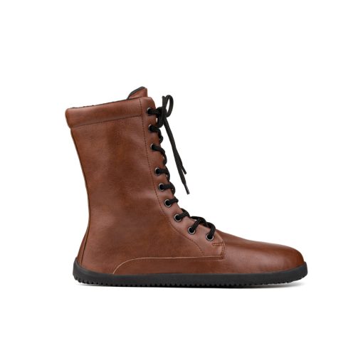 AHINSA SHOES JAYA ZIP-UP BROWN