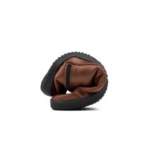 AHINSA SHOES JAYA ZIP-UP BROWN
